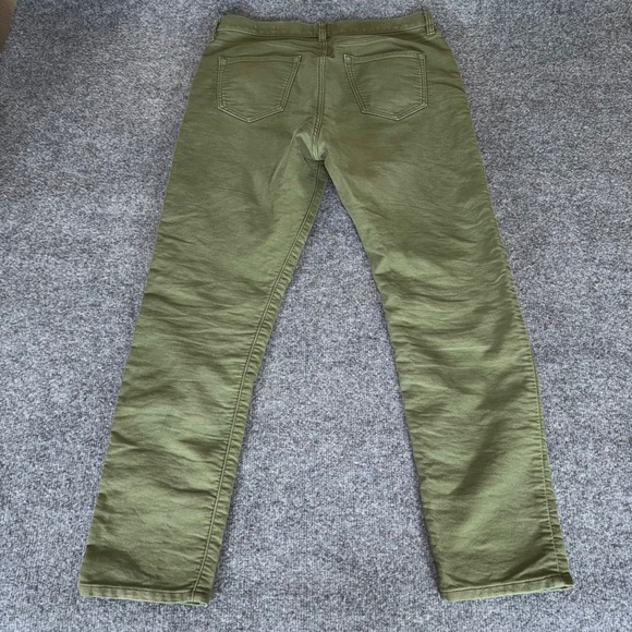 Flint and Tinder Pants Mens 34x30 Green Tapered Fit Casual Chino Stretch - Picture 10 of 10